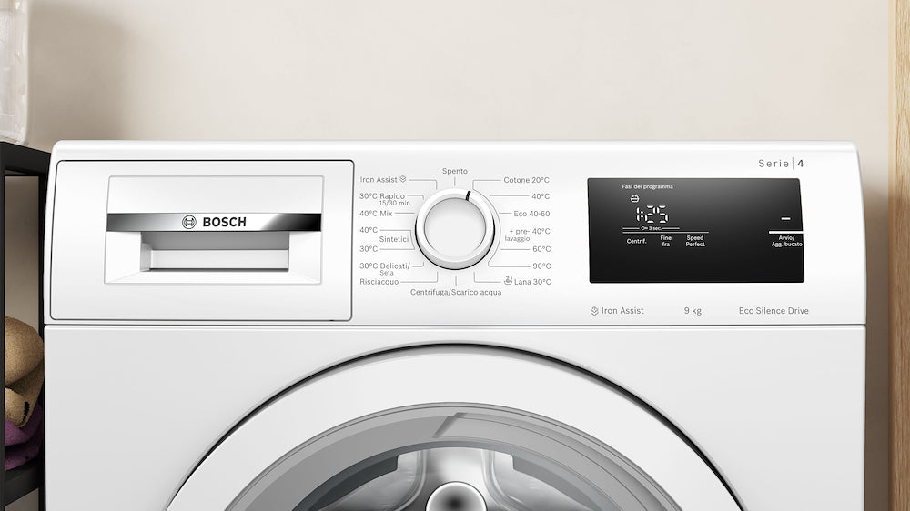 BOSCH LAVATRICE WAN24009II (A), 9KG 1200GIRI, MOTORE INVERTER, FUNZIONE VAPORE