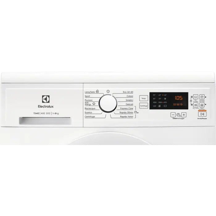 ELECTROLUX LAVATRICE EW2F5W82 (A) 8KG, MOTORE INVERTER, FUNZIONE VAPORE