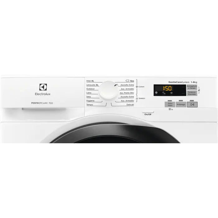 ELECTROLUX ASCIUGATRICE EW7H583B (D) 8 kg, MOTORE INVERTER, ECO CARE HYGIENE