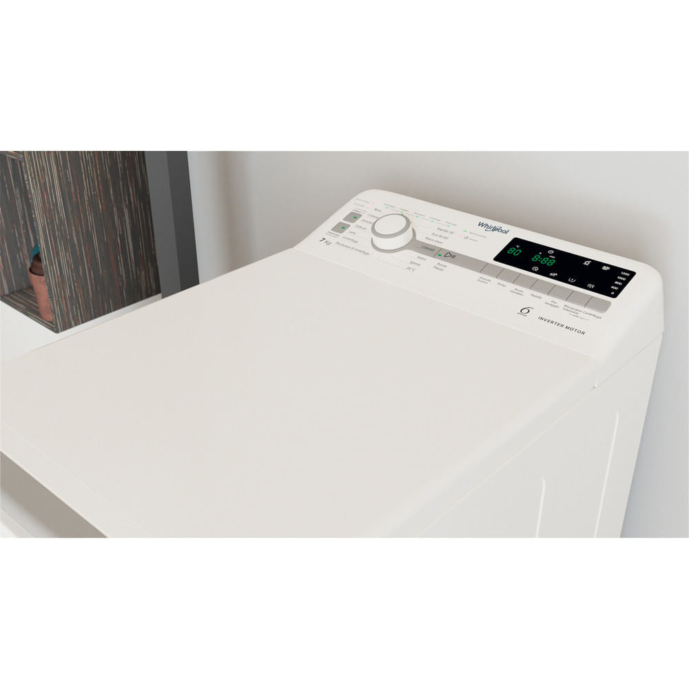 WHIRLPOOL LAVATRICE TDLR 7231BSIT (D), 7KG 1200 GIRI, MOTORE INVERTER